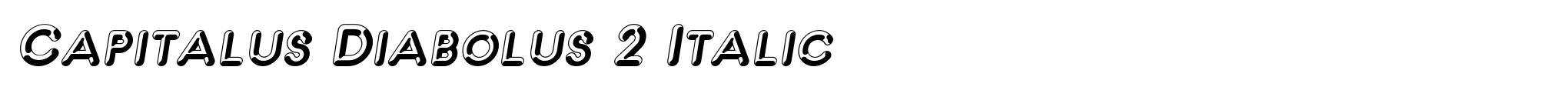 Capitalus Diabolus 2 Italic image